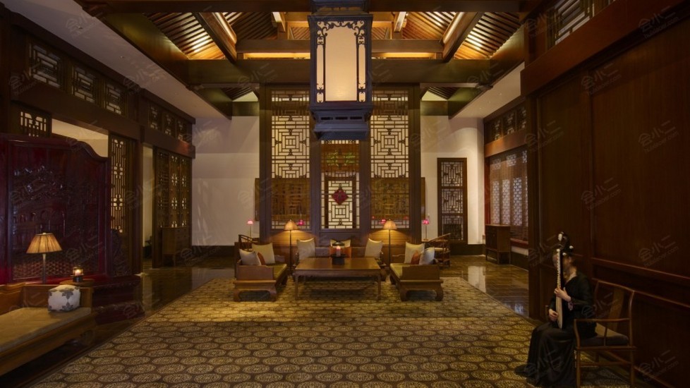 北京颐和安缦酒店大堂图片大全_北京颐和安缦酒店大堂