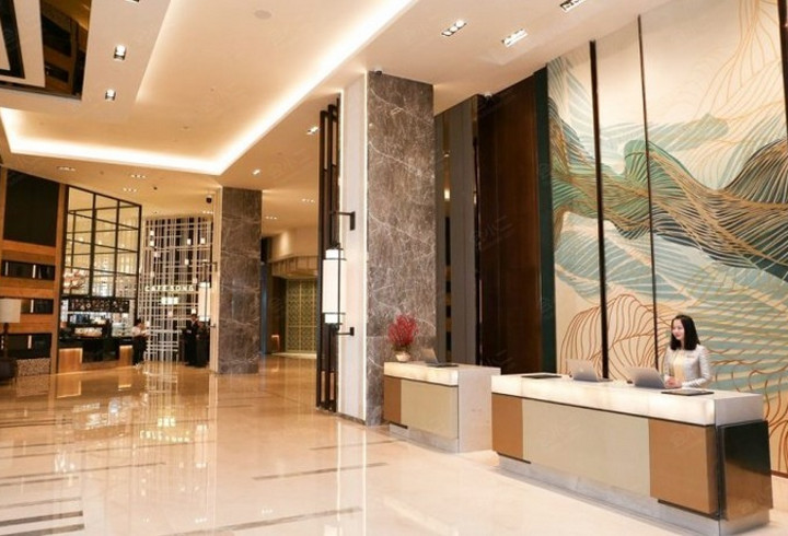 哈尔滨松北香格里拉大酒店大堂图片