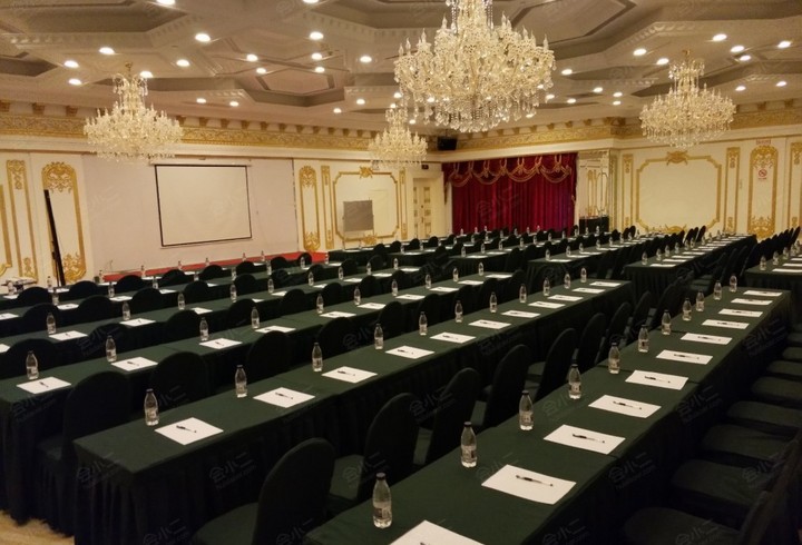 【上海鸿海温斯顿酒店会议室-鸿海中厅(容纳110人)】,会议酒店预定