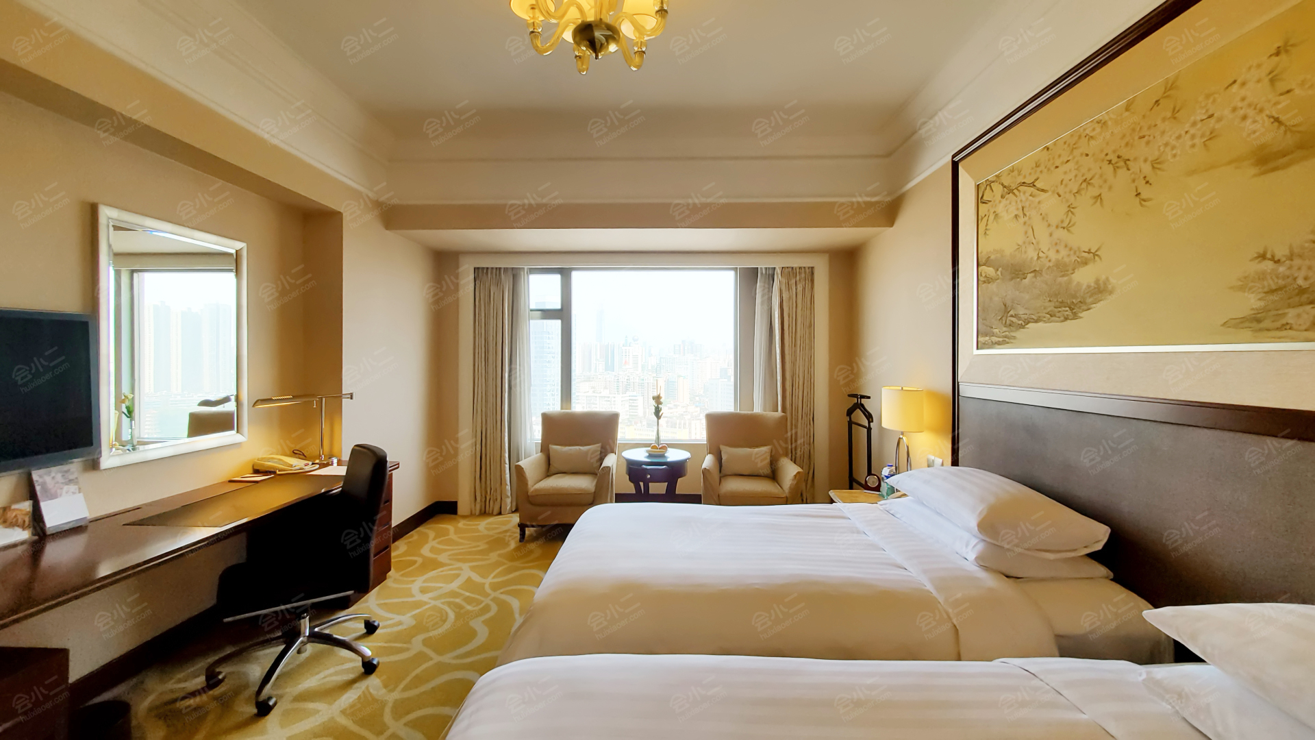 武汉香格里拉大酒店客房图片