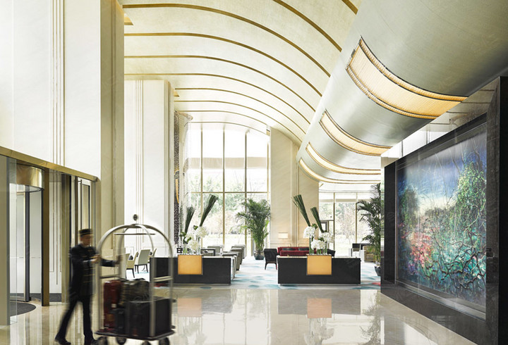 上海静安香格里拉大酒店大堂图片