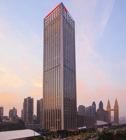 重庆万豪酒店能容纳300人的会议室