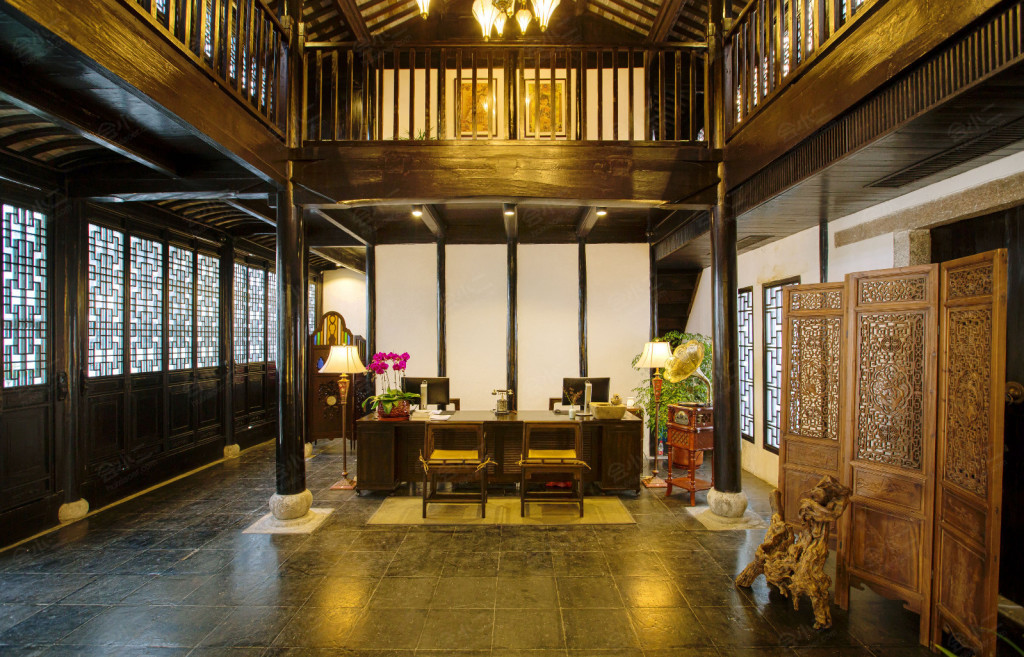 苏州黎里水岸寒舍精品酒店大堂图片