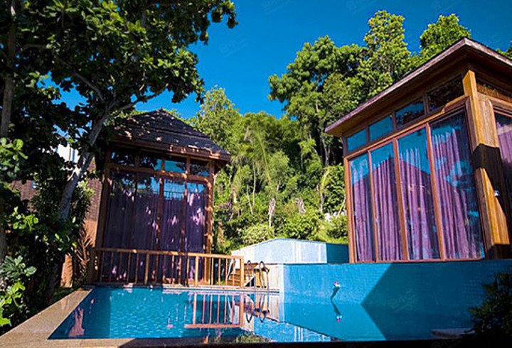 【三亚蜈支洲岛珊瑚酒店木屋】外观图片大全_外观图库-会小二