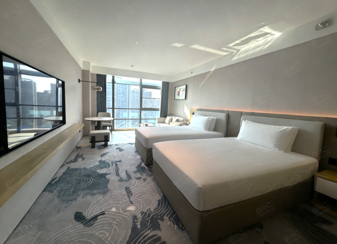 珠海华业建国饭店景观双床房
